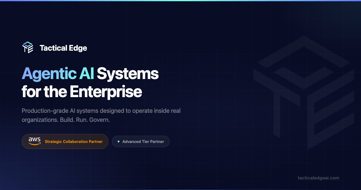 Tactical Edge AI systems